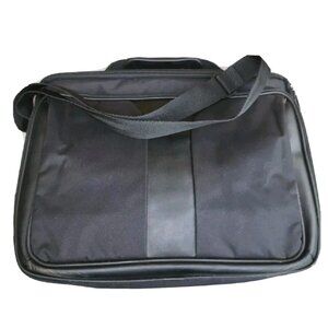Swiss Gear By Wenger Handle Messenger Laptop  Bag Padded Zipped Black Case